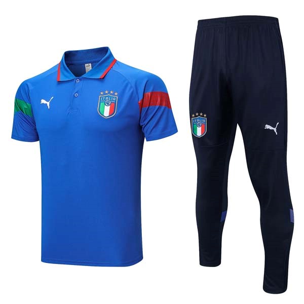 Polo Italia Conjunto Completo 2023 2024 Azul 2